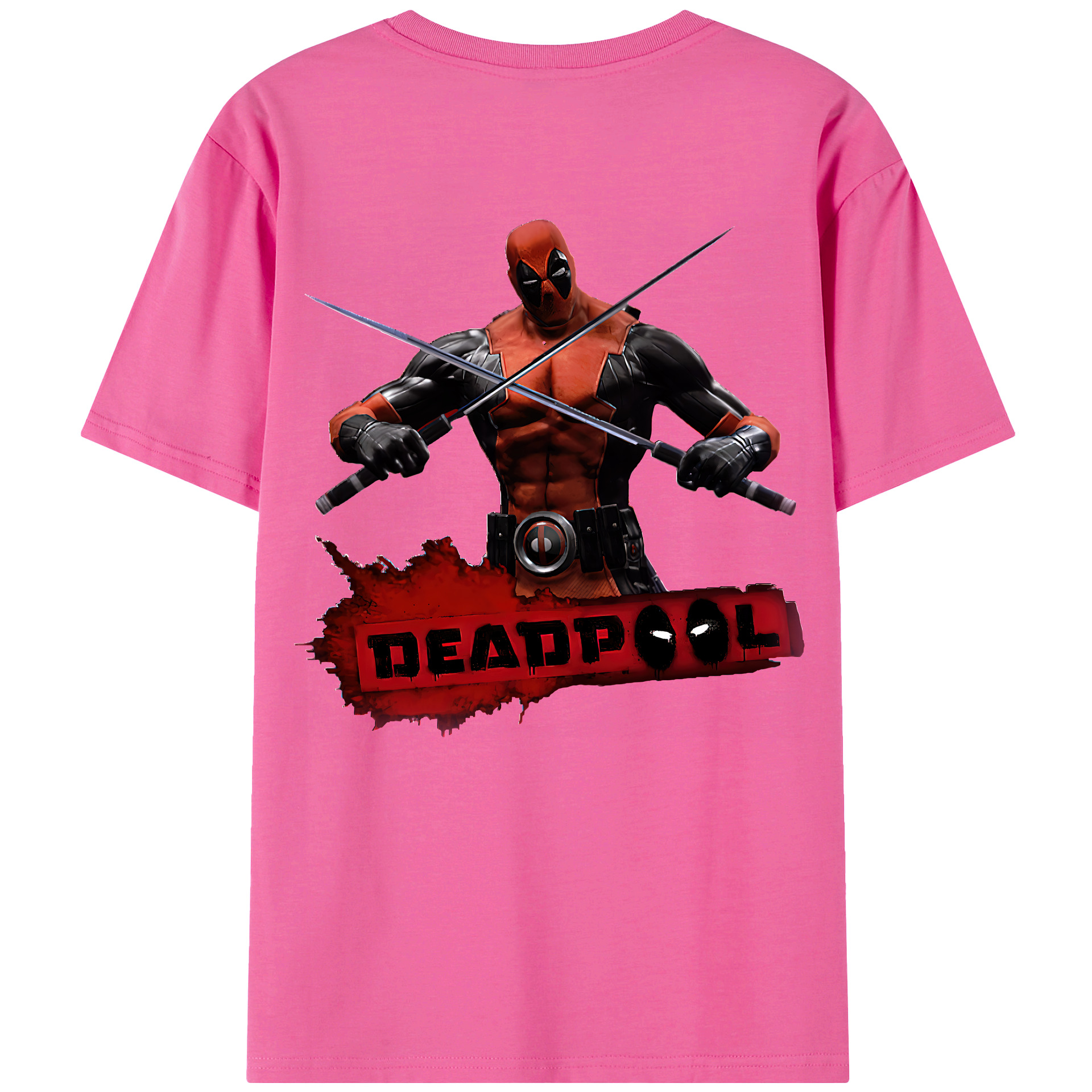（画像用） Deadpool デッドプール レディース半袖Tシャツ(バックプリント)